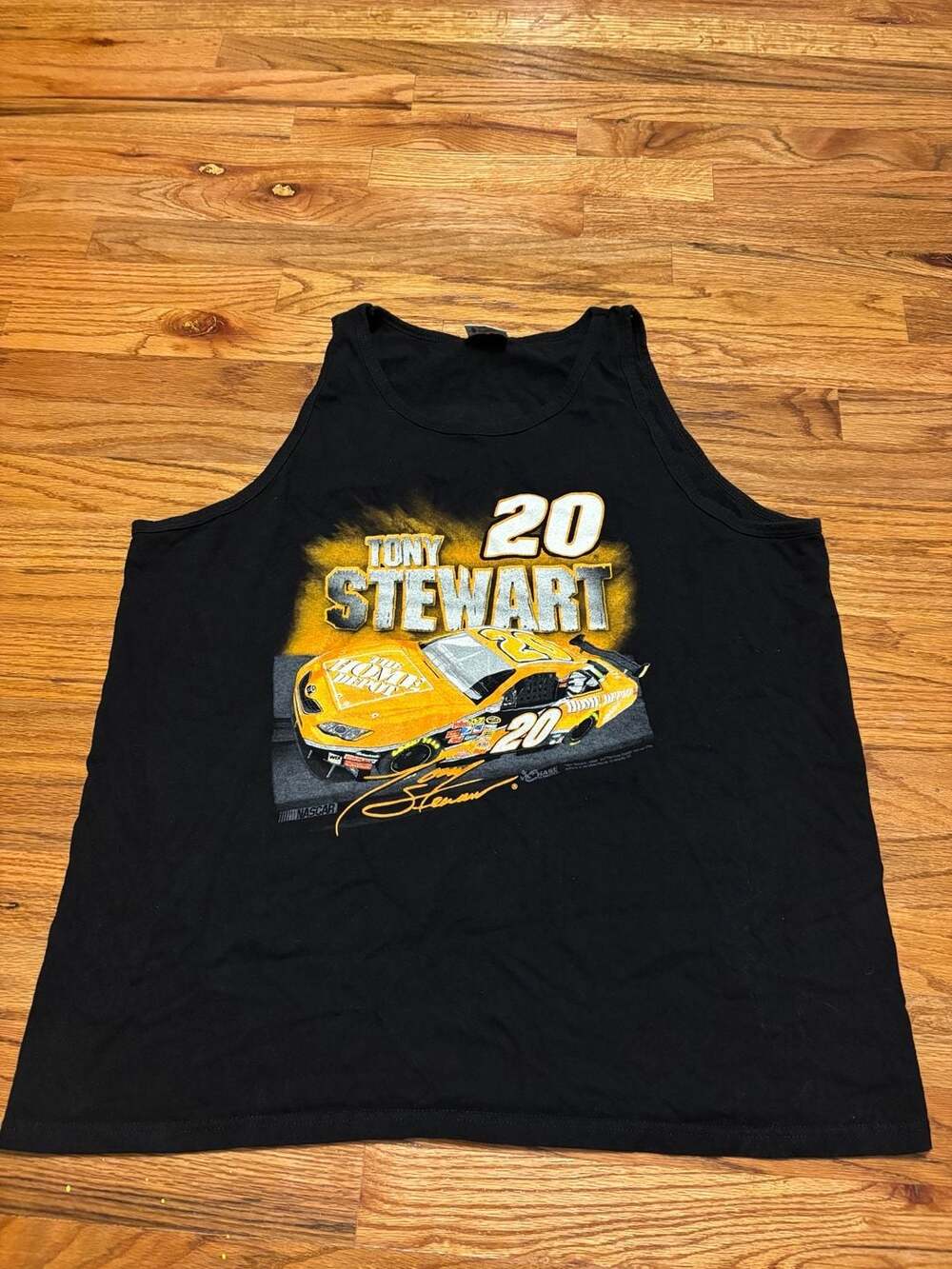 Chase Authentics Tony Stewart #20 Home Depot Tank Top Size XL Black NASCAR